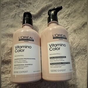 Loreal Professional Bundle! Vitamino Color Shampoo + Conditioner New No Box